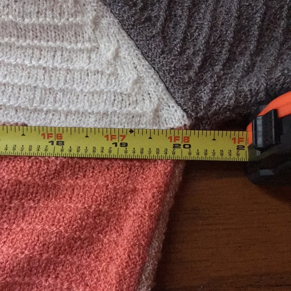 Blencot Lightweight Hooded Sweater Medium White Gray Orange EUC - Picture 3 of 5